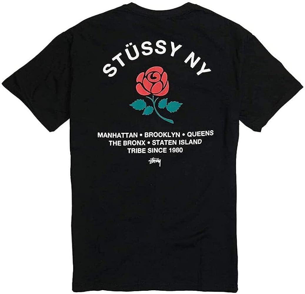 Amazon.co.jp: Stussy BROOKLYN ROSE TEE Graphic Print Short